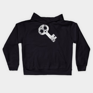 Cute Skeleton Key - Distressed Kids Hoodie